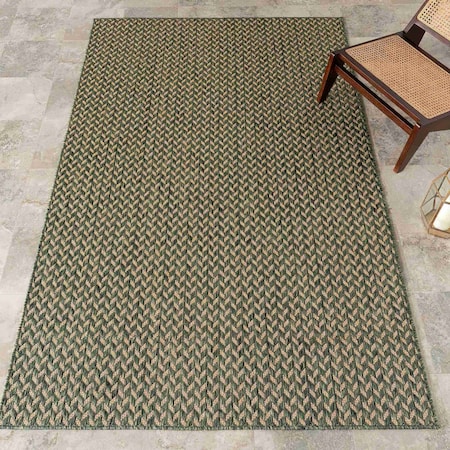 Nuloom Camryn Herringbone Indoor/Outdoor Area Rug 8ft x 10ft GBCB22D-8010